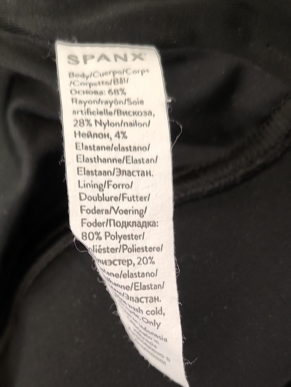 Spanx Perfect Front Slit Ponte Leggings Black  Strechable Size Meduim - Picture 14 of 14